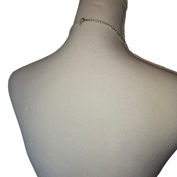 Y2K Cowl Neck Silver Mesh Chainmail Halter Top Backless Disco Edgy Fairycore - Picture 5 of 12